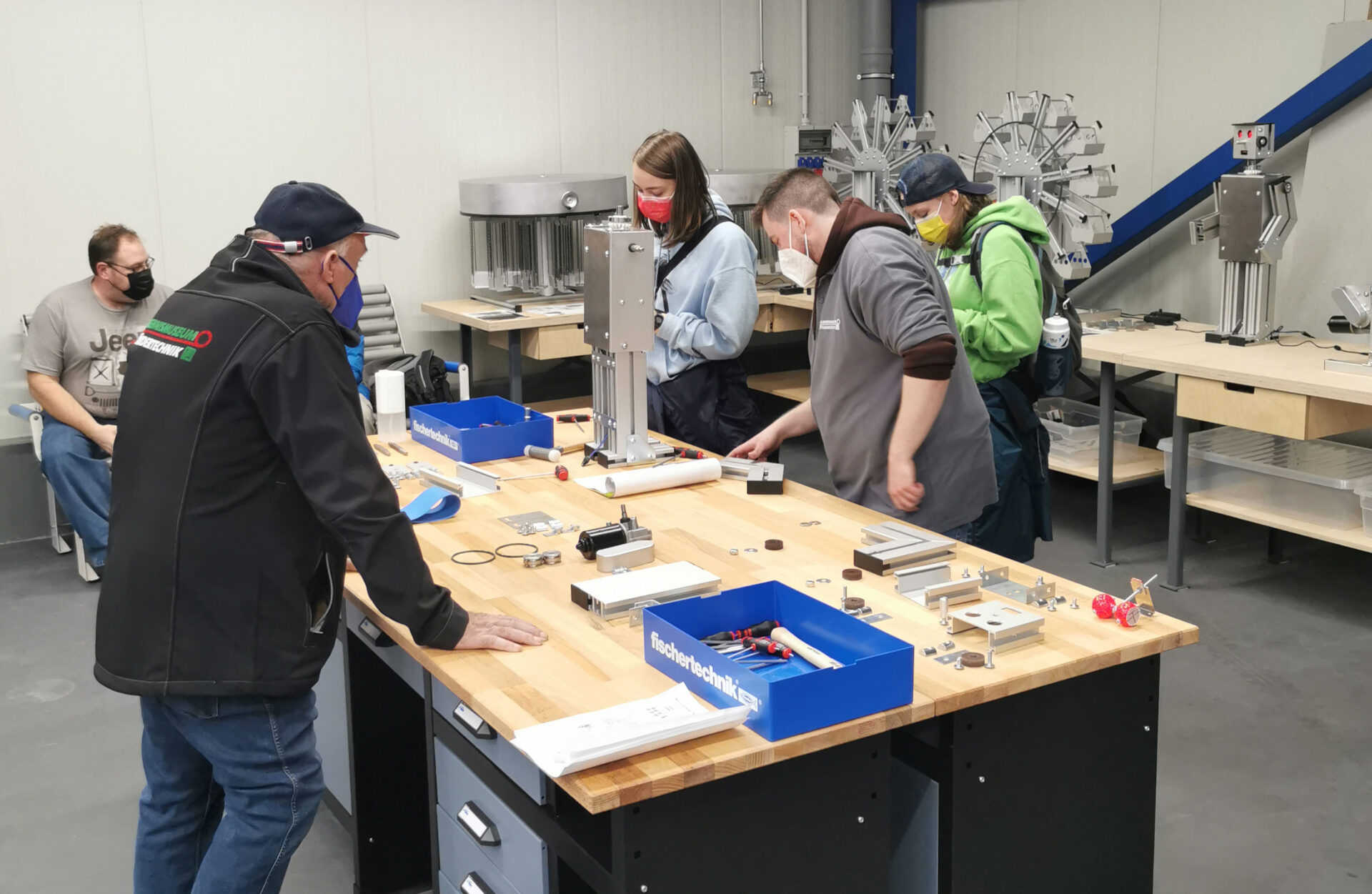 Workshop im Fördertechnik Museum.