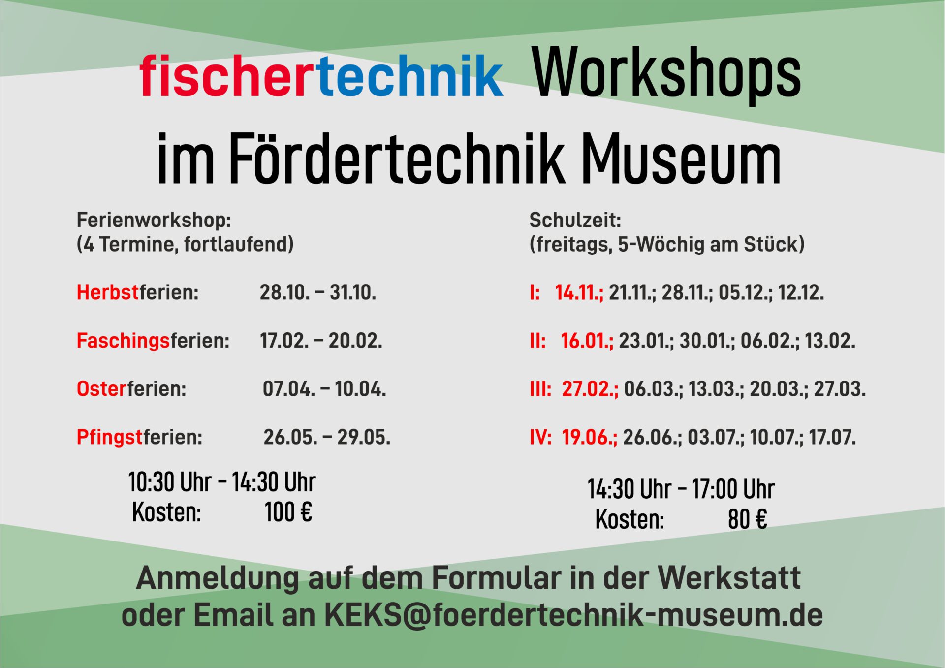 fischertechnik Workshops