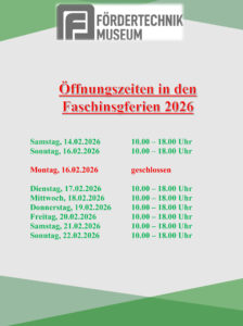Öffnungszeiten Faschingsferien 2026